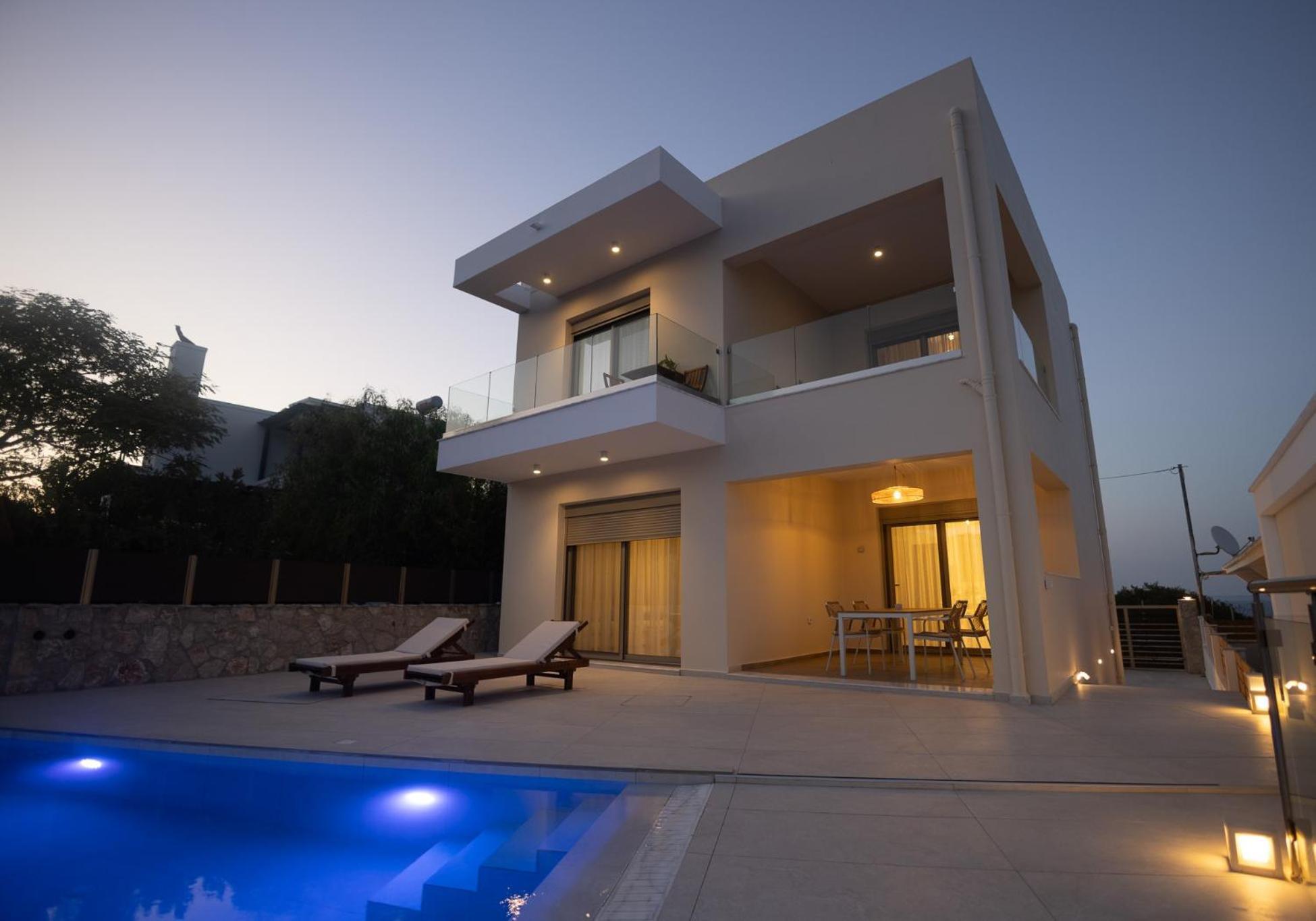 Villa Pava-Sea View Brand New 2024 Villa Archangelos  Buitenkant foto